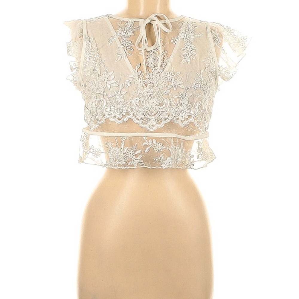 White lace blouse
